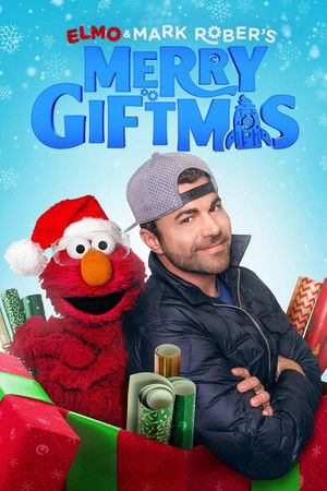 Elmo and Mark Rober's Merry Giftmas Poster