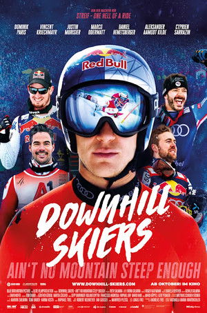 Downhill Skiers Poster
